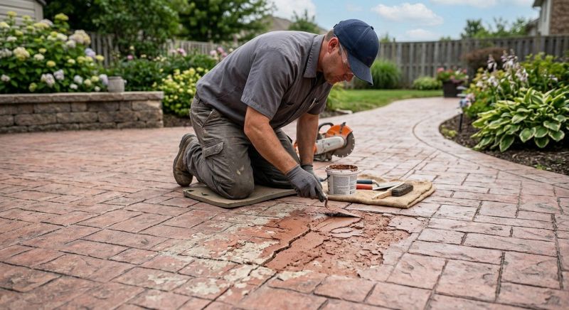 Decorative Concrete Repair in Scottsdale, AZ